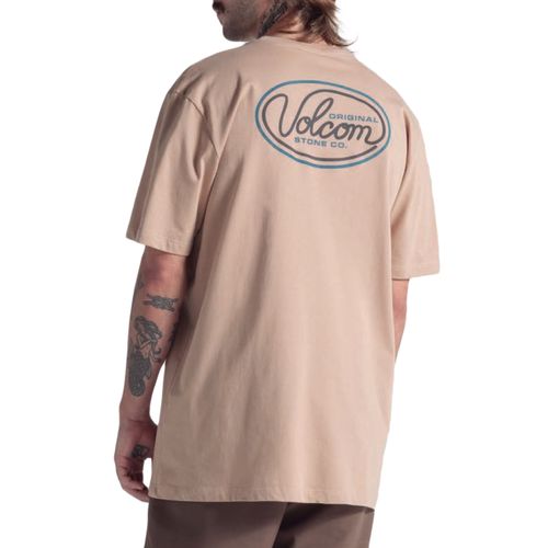Camiseta Masculina Volcom Clean Sweep BEGE-VLTS010637- -1-